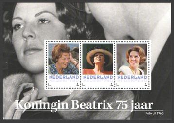 Postzegels Koningin Beatrix 75 jaar (4) beschikbaar voor biedingen