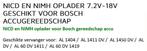 BOSCH ACCU OPLADER, Ophalen, Zo goed als nieuw