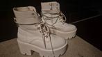 Witte Platform Laarzen maat 38, Wit, Lage of Enkellaarzen, Ophalen of Verzenden, Onbekend