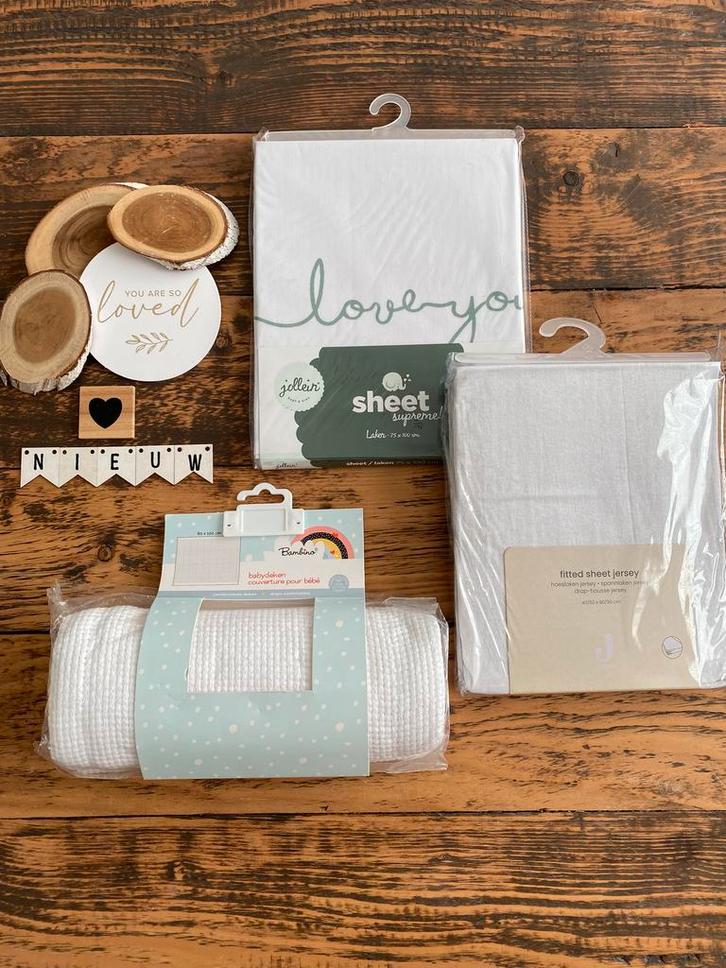 Baby unisex deken Bambino laken jollein hoeslaken jollein, Kinderen en Baby's, Dekens, Slaapzakjes en Inbakerproducten, Nieuw