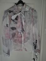Blouse van Ted Baker maat 4 met strikkraag. Mooie voile stof, Kleding | Dames, Blouses en Tunieken, Maat 38/40 (M), Ophalen of Verzenden
