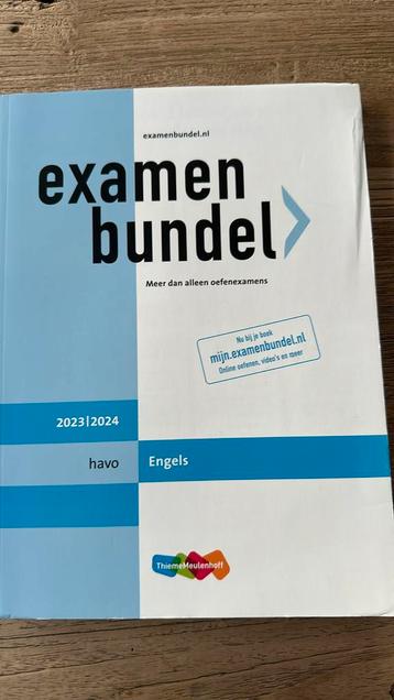 Examenbundel en examen idioom havo Engels 2023/2024 beschikbaar voor biedingen