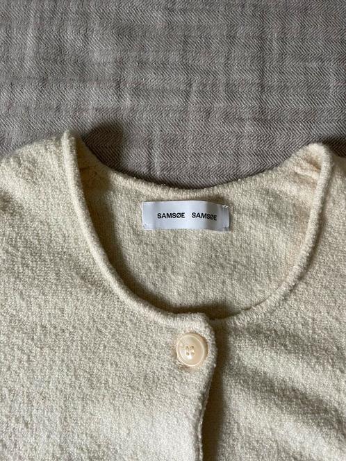 Samsoe en Samsoe ecru vest S/M, Kleding | Dames, Truien en Vesten, Zo goed als nieuw, Maat 38/40 (M), Wit, Verzenden