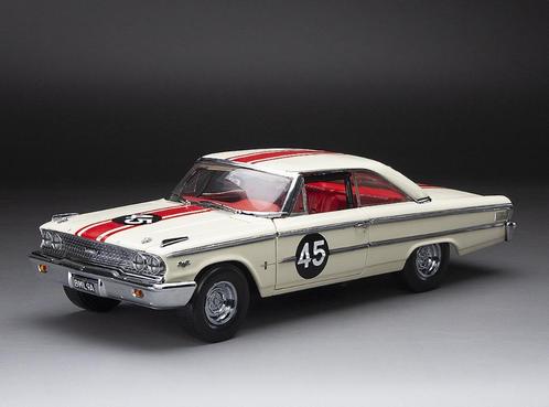 AKTIEPRIJS Ford Galaxie 500XL Hardtop #45 BSCC 1963, Hobby en Vrije tijd, Modelauto's | 1:18, Nieuw, Auto, Overige merken, Ophalen of Verzenden