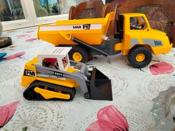 Grote kiepwagen en shovel van Playmobil. beschikbaar voor biedingen