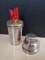 E.P.N.S. verzilverde cocktailhouder met prikkers, Huis en Inrichting, Overige materialen, Overige typen, Ophalen of Verzenden