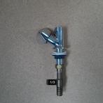 Enkele kraan met messing slangaansluiting, Ophalen of Verzenden, Zo goed als nieuw, Chroom, Kraan