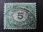 Plaatfout 107 , gestempeld., Verzenden, T/m 1940, Gestempeld