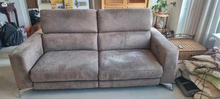 Complete Inboedel: Kasten, Bank, Koelkast, Vaatwasser, Huis en Inrichting, Banken | Bankstellen, Gebruikt, Rechte bank, Tweepersoons