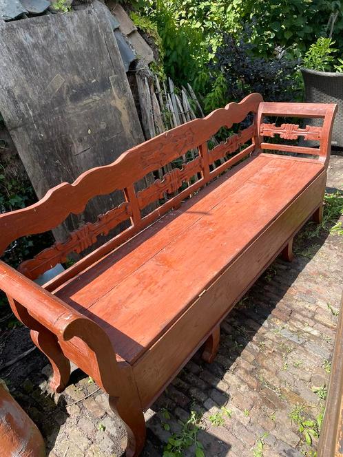 Klepbank klepbanken uit Zweden, Antiek en Kunst, Antiek | Meubels | Stoelen en Banken, Ophalen