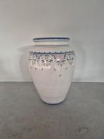 Grote aardenwerken majolica vaas 47 cm hoog, Kunststof, 40 cm of meer, Ophalen of Verzenden, Onbekend