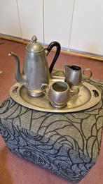 tinnen theeservies 4-delig, Ophalen of Verzenden