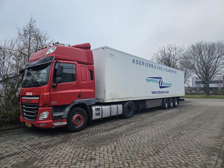 Daf cf 400 adblue + oplegger, Auto's, Vrachtwagens, Particulier, Ophalen