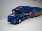 Herpa Scania T144 racetrailer Goodyear. Nieuw, Ophalen of Verzenden, Nieuw, Bus of Vrachtwagen, Herpa