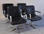 4 Retro Vintage tijdloze fauteuils Knoll Chanel Mid Century, Ophalen, Zo goed als nieuw