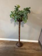 Vintage rotan plantenhouder. Plantenstaander. Plantenbak, Ophalen of Verzenden, Zo goed als nieuw