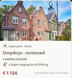 TICKETS & OVERNACHTING EFTELING, Tickets en Kaartjes, Twee personen, Overige soorten