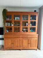 Buffetkast teakhout, Huis en Inrichting, Ophalen, 200 cm of meer, 25 tot 50 cm, Glas