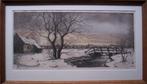 A. van Hemert.1883-1944.Polder met molens., Antiek en Kunst, Ophalen of Verzenden