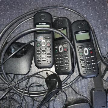 Siemens gigaset al180 draadloze centrale met  3 handsets beschikbaar voor biedingen