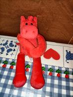 Hema rode giraffe knuffel met magneten in handen 22 cm, Ophalen of Verzenden, Zo goed als nieuw