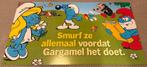 Smurfen Poster - Allemaal Smurf ze voordat Gargamel het doet, Ophalen of Verzenden, Gebruikt, Verschillende Smurfen, Gebruiksvoorwerp