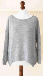 Loose fit trui, 1 maat, 36/42, lichtgrijs gemêleerd (nieuw), Maat 38/40 (M), Jenny & Co – Paris, Nieuw, Ophalen of Verzenden