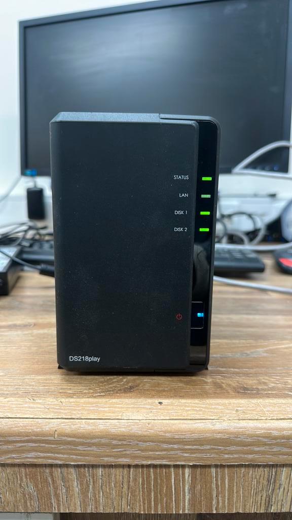 Synology NAS DS218Play, Computers en Software, NAS, Zo goed als nieuw, Ophalen of Verzenden