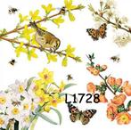 Servetten decoupage/bullet journal * vogels + vlinders L1728, Verzenden, Nieuw, Materiaal