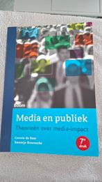 Connie de Boer - Media en publiek 7e druk, Sociale wetenschap, Connie de Boer; Swantje Brennecke, Ophalen of Verzenden, Zo goed als nieuw