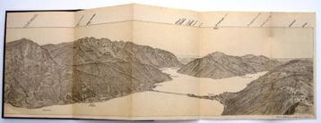 Panorama del Salvatore 1890 Leporello Meer van Lugano beschikbaar voor biedingen