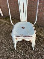 Emaille stoel met slijtage plekken, Huis en Inrichting, Stoelen, Ophalen, Gebruikt, Metaal, Eén