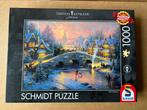 Thomas kinkade spirit of Christmas legpuzzel 1000 stukjes, Ophalen, 500 t/m 1500 stukjes, Zo goed als nieuw, Legpuzzel