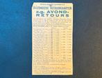 Advertentie NS ‘Bijzondere retourkaarten’ (jaren 30), Verzamelen, Spoorwegen en Tramwegen, Gebruikt, Ophalen of Verzenden, Trein
