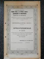 Groothandel in rookartikelen, Postzegels en Munten, Aandelen en Waardepapieren, 1920 tot 1950, Ophalen of Verzenden, Aandeel