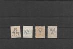 4 Perfins (MP6}, Verzenden, T/m 1940, Gestempeld