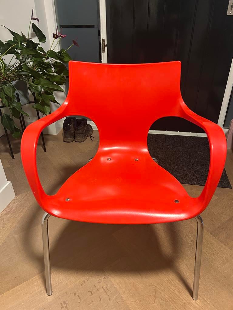 Acta Design Kuipstoel - Rode Stoel, Huis en Inrichting, Stoelen, Ophalen, Kunststof, Gebruikt, Eén