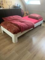 2 Auping 1 persoonsbedden, Ophalen, Eenpersoons, Wit, 200 cm