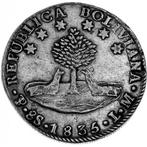 munt uit Bolivia 1835, Ophalen of Verzenden, Zuid-Amerika, Losse munt, Zilver