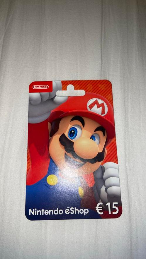 Nintendo 15€ kaart, Spelcomputers en Games, Spelcomputers | Nintendo Consoles | Accessoires, Ophalen of Verzenden