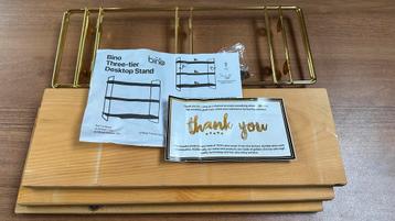 Orginiser - Keuken / Bureau Pine wood - 3-tier Stand beschikbaar voor biedingen