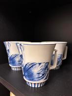 Heinen delftsblauw - Janny van der Heijden tulp mok groot, Huis en Inrichting, Keuken | Servies, Ophalen of Verzenden, Zo goed als nieuw