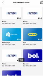 OP = OP / GRATIS KADOKAARTEN TWV 135,-, Tickets en Kaartjes, Eén persoon, Overige typen