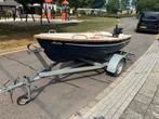 Sloep 3,5 x 1,5 m 15 pk buitenboordmotor, Watersport en Boten, Ophalen, 10 tot 30 pk, Zo goed als nieuw, 3 tot 6 meter
