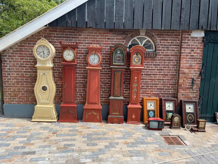 Antieke Klokken Partij - Bornholmer, Amsterdams, Engels Horl, Antiek en Kunst, Antiek | Klokken, Ophalen of Verzenden