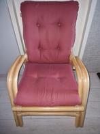 Rotan fauteuil prachtig bewerkt groot,breed en sterk gemaakt, Huis en Inrichting, Fauteuils, Riet of Rotan, Minder dan 75 cm, Gebruikt
