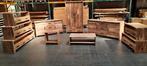 Massief acaciahouten boomstam tv-meubel van 190cm, model Vic, Huis en Inrichting, Kasten | Televisiemeubels, Nieuw, 150 tot 200 cm