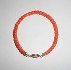 Armband Bloedkoraal Oranje, Sieraden, Tassen en Uiterlijk, Armbanden, Verzenden, Nieuw, Oranje, Overige materialen