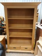 Eikenhouten Boekenkast met Lades, Ophalen, Gebruikt, Eikenhout, 50 tot 100 cm