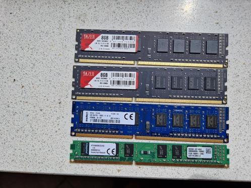 Pc geheugen + pc kast, Computers en Software, RAM geheugen, Gebruikt, Desktop, 16 GB, DDR3, Ophalen